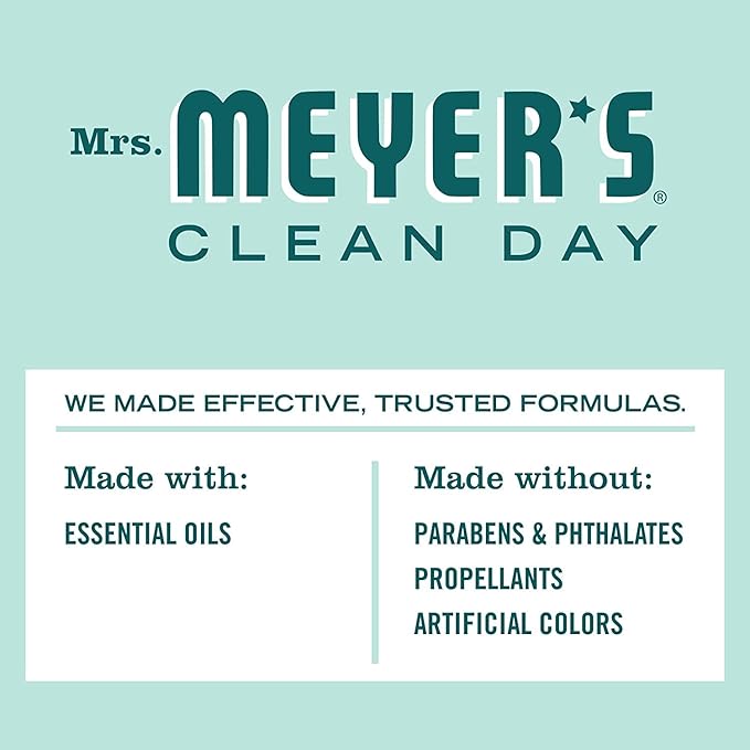 MRS. MEYER'S CLEAN DAY Room Freshener Variety Scents 3 CT (Rose + Lilac + Mint) 8 fl oz.