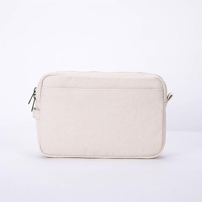 Storage Bag-arge Cosmetic Bag for Women, Travel Makeup Bag, Zip Up Bag, Cute Makeup Bag - Pure Cotton Canvas - Can be Suspended - Perfect Storage for Cosmetics