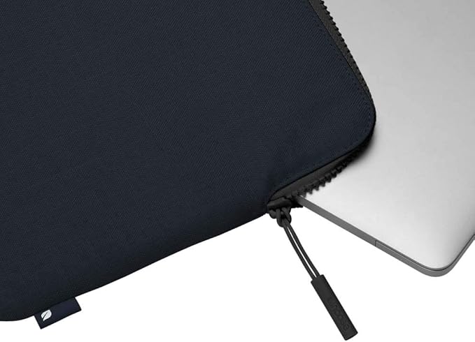Incase Slim Sleeve with Woolenex for 13" MacBook/Laptop and iPad/Tablet - Padded Carry Case with Faux Fur Lining, Protective Cover, Vislon Zipper for Easy Access, Durable - Heather Navy