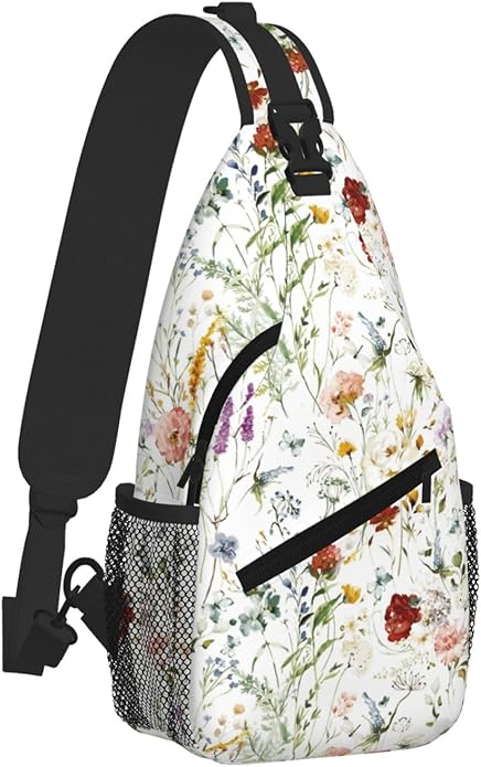 Cross Chest Bag Diagonally for Men Shoulder Bag for Travel Hiking Trendy Sling Bag with Adjustable Shoulder Strap