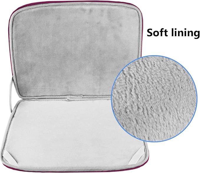 Laptop Sleeve Case, 15.6 Inch, Durable Shockproof Protective Computer Bag Cover Compatible with HP, ASUS, Lenovo, Acer, Notebook, Rose Red