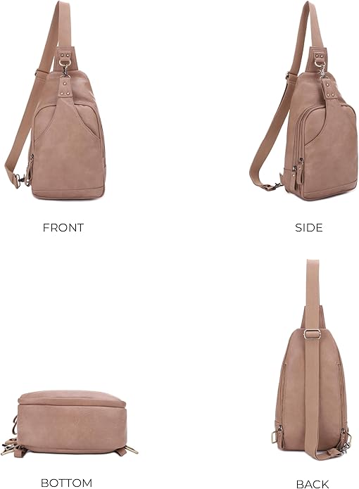 JESSIE & JAMES Brooke Unisex Concealed Carry Sling Bag Crossbody Backpack Purse