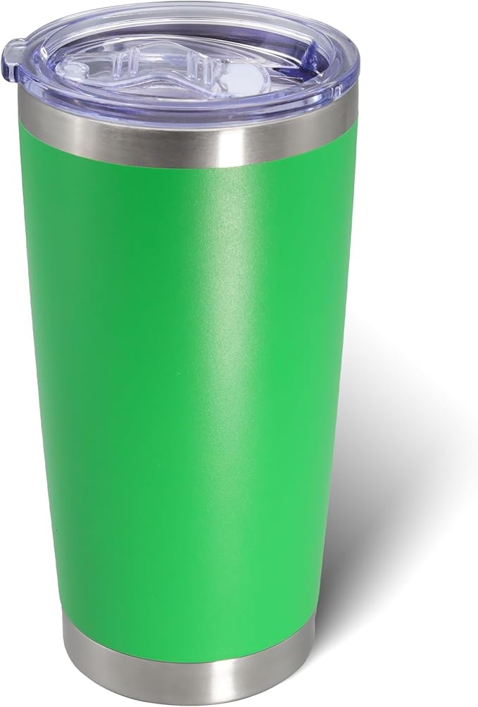 20oz Tumbler Bulk Stainless Steel Tumblers with Lid Vacuum Insulated Double Wall Travel Coffee Mug Powder Coated Tumbler Cup for Hot and Cold Drinks(Mix Color, 12 pack)