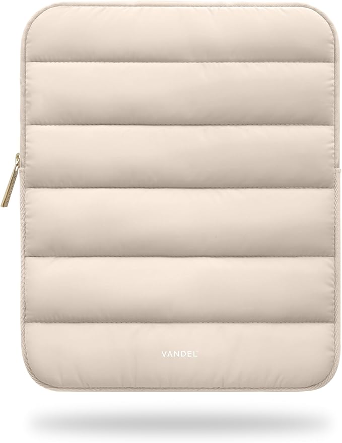 Vandel - The Original Puffy iPad Sleeve 9-11 Inch Tablet Sleeve, Beige i Pad Case for Women and Men, Cute iPad Air Pouch, 9 10 Inch, 11 Inch Bag