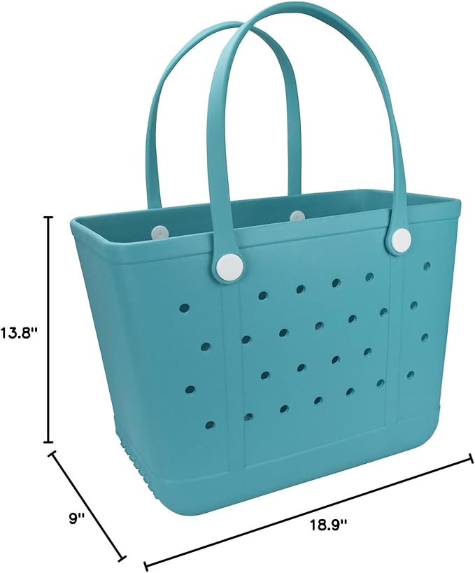 Beach Tote Bag for Women, Rubber Beach Bag Waterproof Sandproof, Extra Large EVA Tote Bag Boat Bag