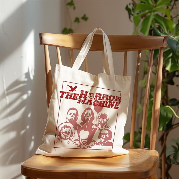 Canvas Tote Bag Aesthetic for Women,Reusable Canvas Cute Shoulder Bag for Grocery, Shopping, Beach & Daily Use