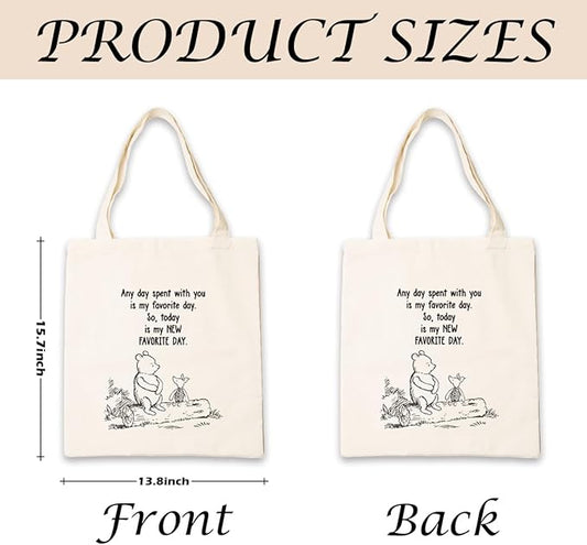 Canvas Tote Bag Aesthetic for Women,Reusable Canvas Cute Shoulder Bag for Grocery, Shopping, Beach & Daily Use