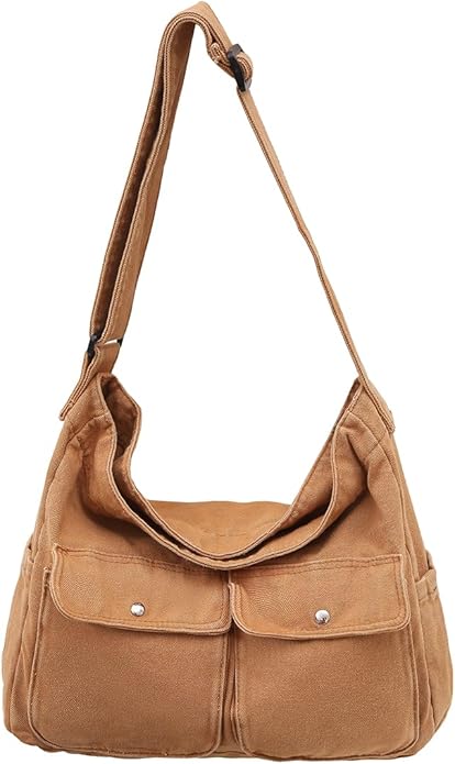 Collsants Messenger Bag Hobo Crossbody Bags for Women Canvas Bag Crossbody Tote Bag Shoulder Bag