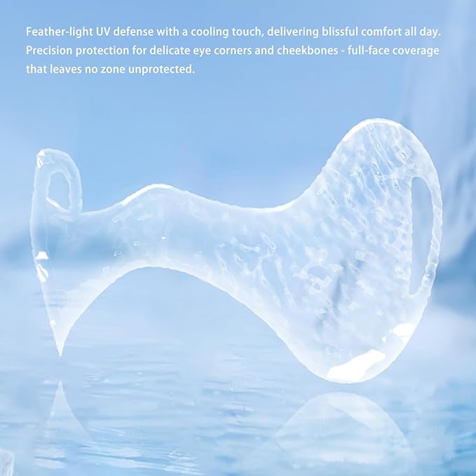 UPF50+ Half Mask,Face Shield,Sun Screen Protector for Face with Adjustable Ear Straps, Golf Visors for Women Golfers