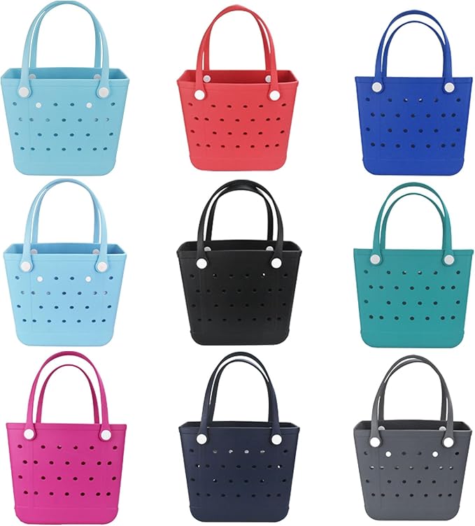 X Large Beach Bag, Oversized Rubber Beach Bag, Washable Open Tote Bag Durable Tote Travel Bags