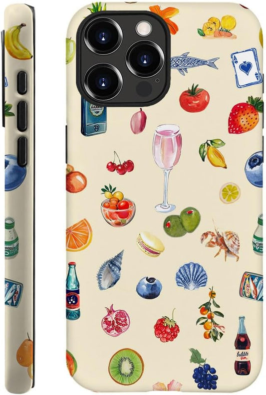 DAIZAG Case Compatible with iPhone 11 Pro,Fit Shockproof Cover for Women Girls,Fruit Flower Seashell Aesthetic