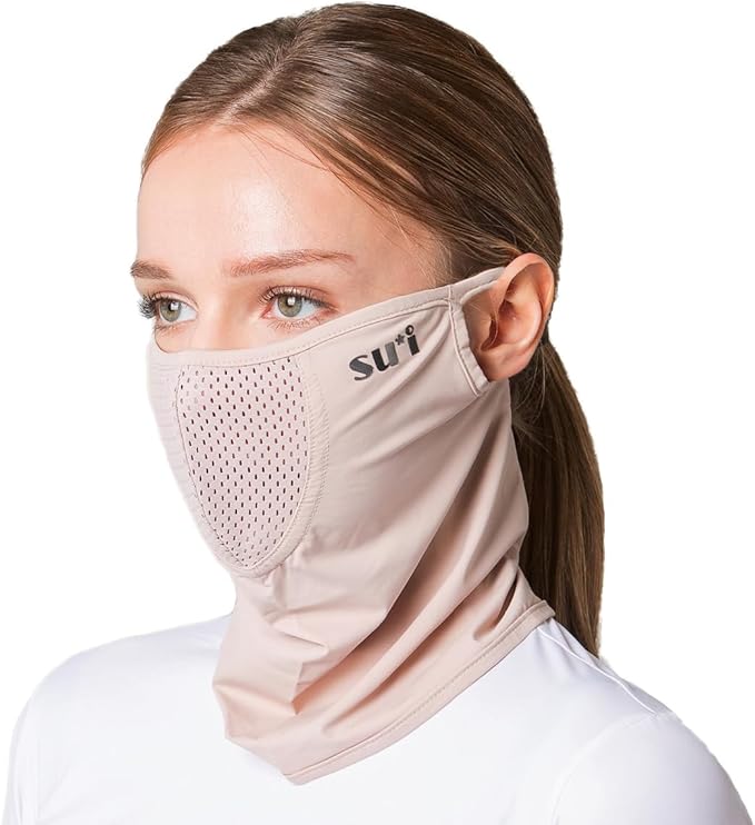 KOREA (Type E) UV Sun Protection Balaclava Half Face Mask - For Golf, Hiking, Running, Cycling & Outdoor Sports