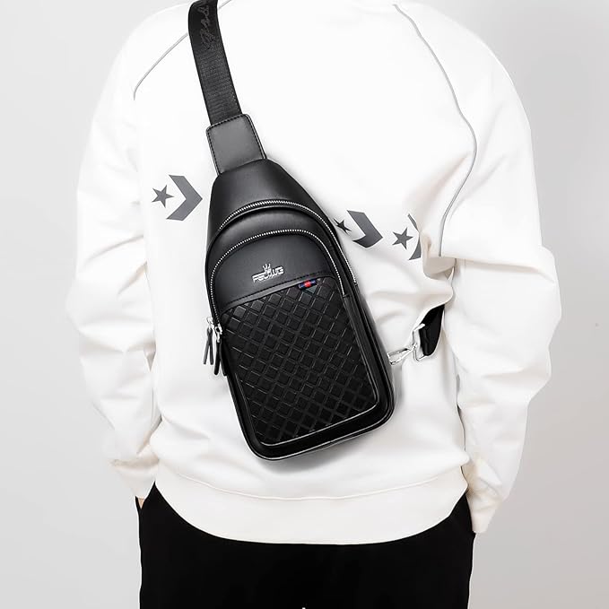 FSD.WG sling Backpack for Men Chest Bag Crossbody Shoulder Bags Travel Bag Purse for Men with Water Resistant