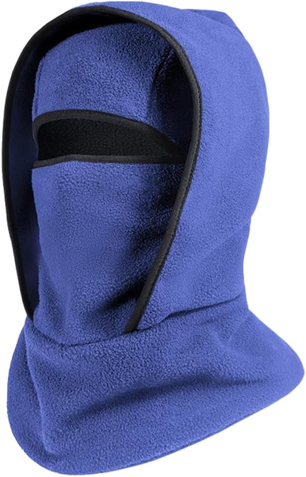 Outdoor Winter Warm Hat Neckband Integrated Cycling Mask, Winter Balaclava Ski Mask, Windproof Fleece Face Cover