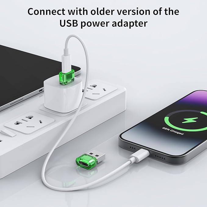 Apple USB-C to USB Adapter 5 Pack, Female to Male, Compatible for MagSafe Apple Watch Series 9/SE/Ultra 2, iPhone 15/16 Plus Pro Max, AirPods Pro