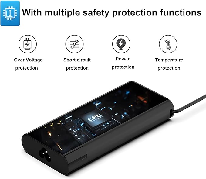 150W Slim Smart AC Adapter for HP Zbook 15 16 17 15u 15v G3 G4 G5 G6 G7 G8 G9 Studio G4 G5 G7 G8 G9 Victus 15 OMEN by 15 17 Pavilion Gaming 15 17 TPN-CA11 TPN-DA09 Spectre Laptop Charger Power Supply