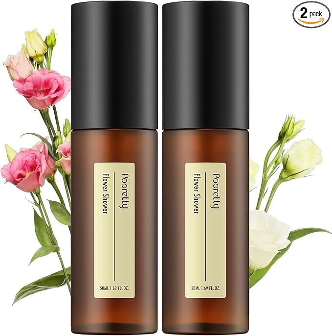 Pre-Poop Aromatic Bathroom Toilet Spray, Potty Deodorizer, Neutralize Bad Odors - Blooming Flowers Scent, Essential Oils (1.69 fl.oz. 2 Pack)