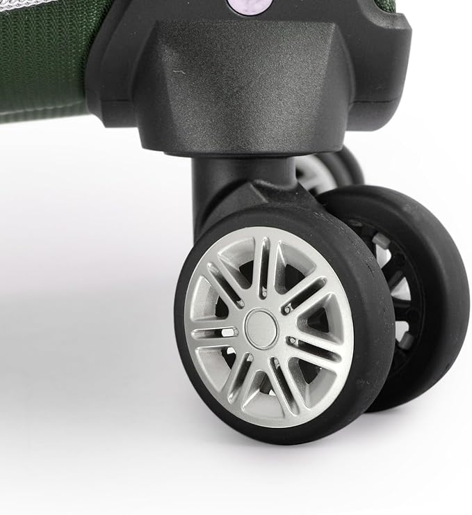 Traveler's Choice Lares Softside Expandable Luggage with Spinner Wheels, Green, 2 Piece Luggage Set