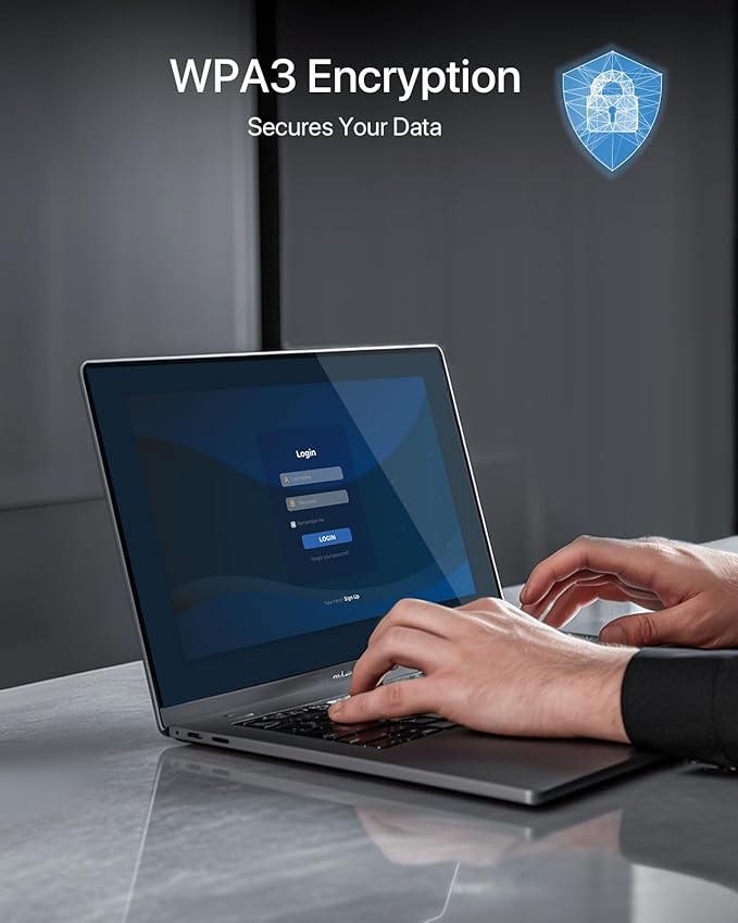 BrosTrend AXE5400 WiFi 6E USB Adapter, Tri-Band Long Range USB WiFi Adapter for Desktop PC Laptop, 6GHz 2402Mbps + 5GHz 2402Mbps + 2.4GHz 574Mbps, Ultra-Low Latency Wireless Dongle for Windows 11/10