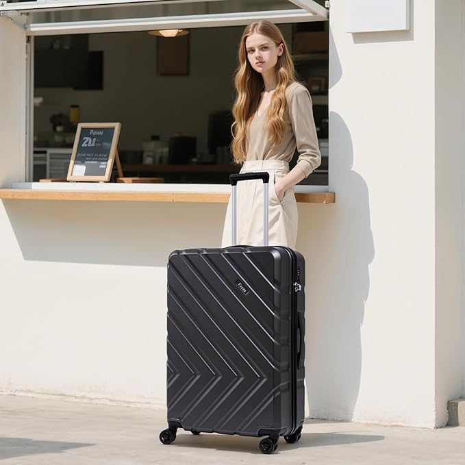 Luggage Sets 5 Piece, Suitcases with Wheels, ABS Hard Case Luggage with TSA Lock Spinner Wheels, Carry On Luggage Set(5 Piece Sets (20"/24"/28"/DB/TB))