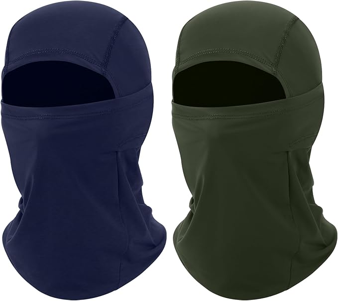 2 Pack Cooling Balaclava Summer Face Mask, UV Face Cover Sun Protection, Shiesty Full Face Masks for Men Motocycle Cycling