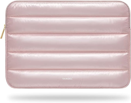 VANDEL - The Original Puffy Laptop Sleeve 13-14 Inch. White Laptop Sleeve for Women. Carrying Case Cover MacBook Pro 14 in, MacBook Air 13 Inch, iPad Pro 12.9, Dell, Asus, HP