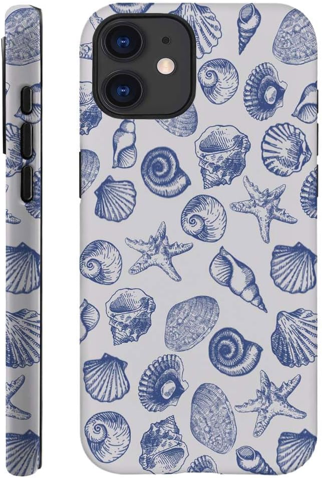 DAIZAG Case Compatible with for iPhone 11,Cute Blue Seashell Phone Case for iPhone 11 for Girl Women Boy Men