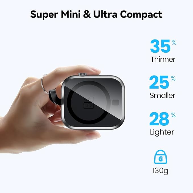 Magnetic Power Bank 10000mAh with Detachable Lanyard-3-in-1 Magnetic Wireless Charger,22.5W PD Fast Charging,Compact Portable Battery Pack for iPhone 16/15/14/13/12,Apple Watch & AirPods