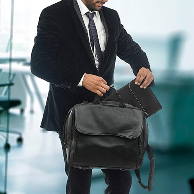 Allinside 11-12 inch Laptop Sleeve Case Compatible with MacBook Air 11 2010-2015/MacBook 12 2015-2017, Waterproof PU Leather Laptop Sleeve Bag Protective Vertical Case Cover, Black