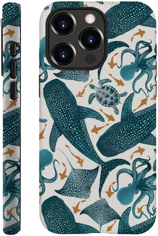 DAIZAG Case Compatible with for iPhone 11 Pro Max,Octopus Turtle Manta Ray Whale Phone Case for iPhone 11 Pro Max for Girl Women Boy Men