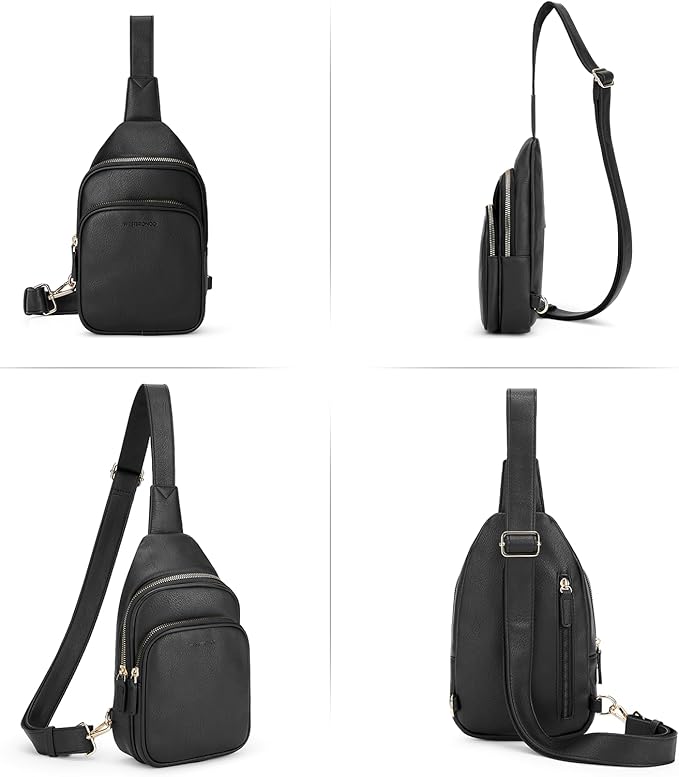 WESTBRONCO Small Sling Bag for Women Nylon Crossbody Sling Backpck Lightweight for Travel Casual Daily