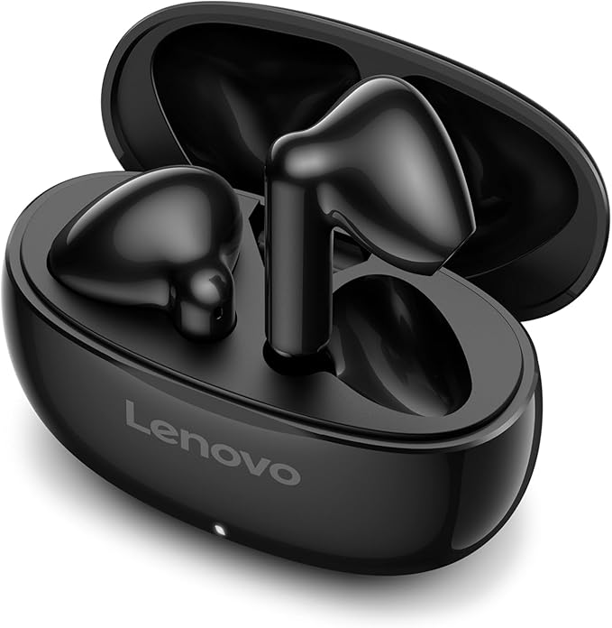Lenovo E310 True Wireless Stereo Earbuds Bluetooth 5.3 ENC Noise-Cancelling Black In-Ear Headphones 13mm Speaker Type-C Charging 20h Battery Life for Music Calls Comfortable Fit Wireless Earbuds