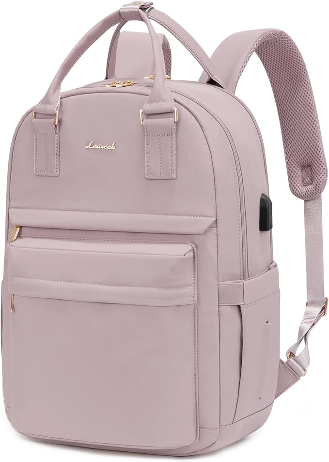 LOVEVOOK Laptop Backpack for Women 15.6 Inch Laptop Bag with USB Port, Fashion Waterproof Backpacks Teacher Nurse Stylish Travel Bags Vintage Daypacks for College Work