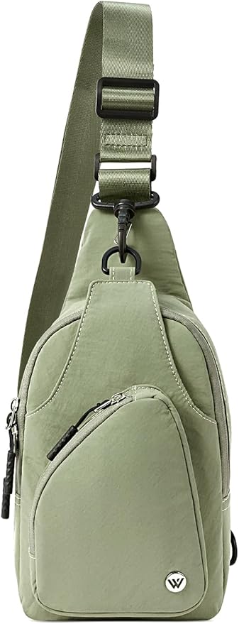 WESTBRONCO Small Sling Bag for Women Nylon Crossbody Sling Backpck Lightweight for Travel Casual Daily