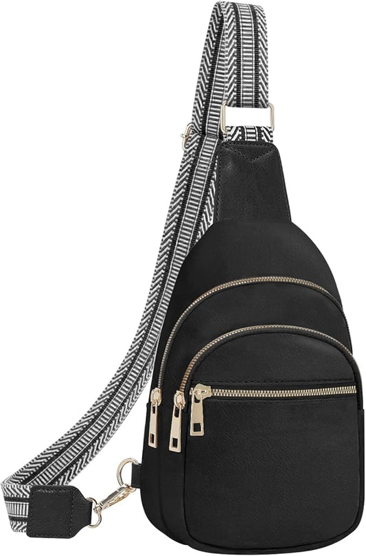 Small Leather Sling Bags for Women Fashion Crossbody Backpack Purse Sling Crossbody Bags