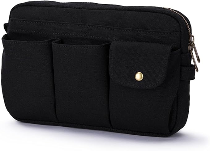 Storage Bag-arge Cosmetic Bag for Women, Travel Makeup Bag, Zip Up Bag, Cute Makeup Bag - Pure Cotton Canvas - Can be Suspended - Perfect Storage for Cosmetics