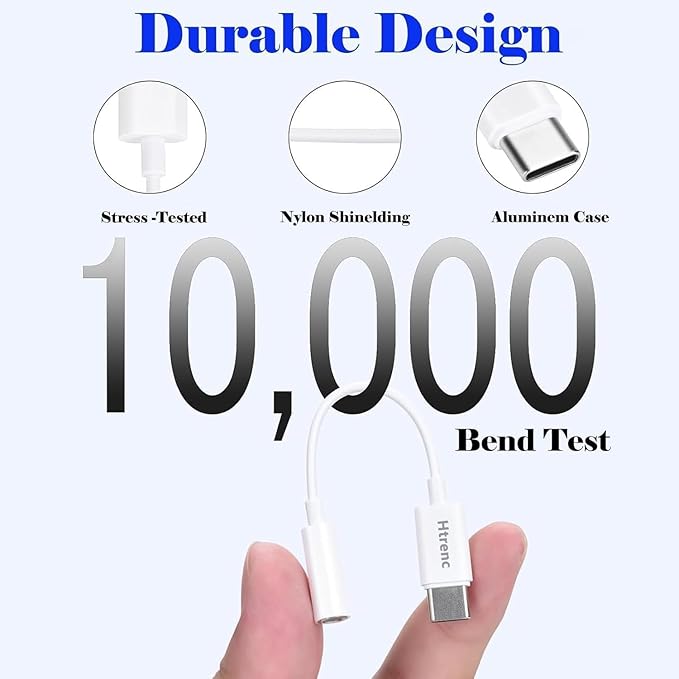 USB C to 3.5mm Headphone Jack Adapter for iPhone 16/16 Pro/15/15 Pro/Pro Max/Plus, Type C Aux Audio Dongle Cable Cord Compatible with iPad, Samsung Galaxy S23/S23/S22/S21Ultra, MacBook,Note（3 Pack）