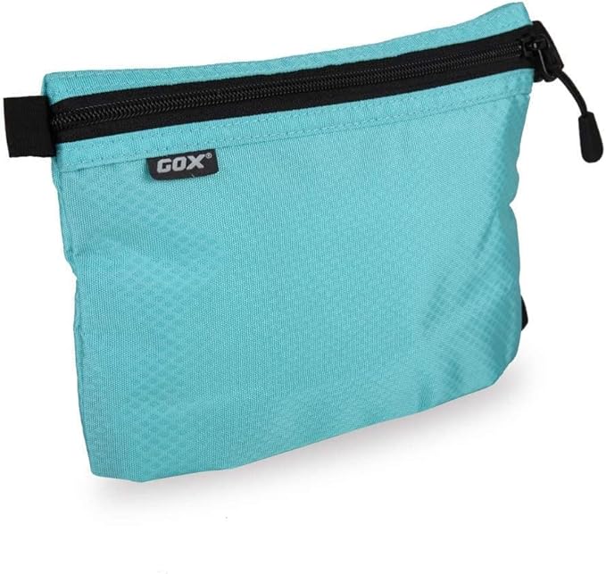 GOX Small Toiletry Bag for Men Bulk Cosmetic Bag Dopp Kit Carry On Zipper Pouch Organization Nylon Small Packing Sack Waterproof