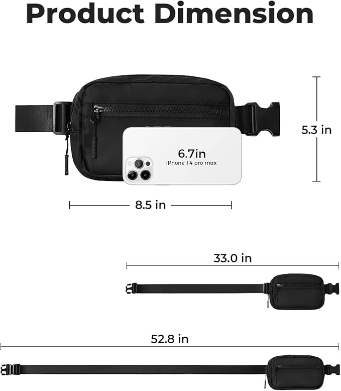 CHOLISS Small Sling Bag for Women and Men, Crossbody Bags Trendy Fanny Packs Chest Bag with Extended Strap