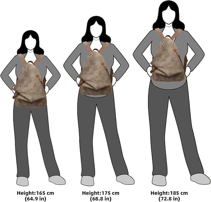 KL928 PU Leather Vintage Backpack – Large Casual Daypack Outdoor Travel Rucksack Hiking Backpacks for Men Women