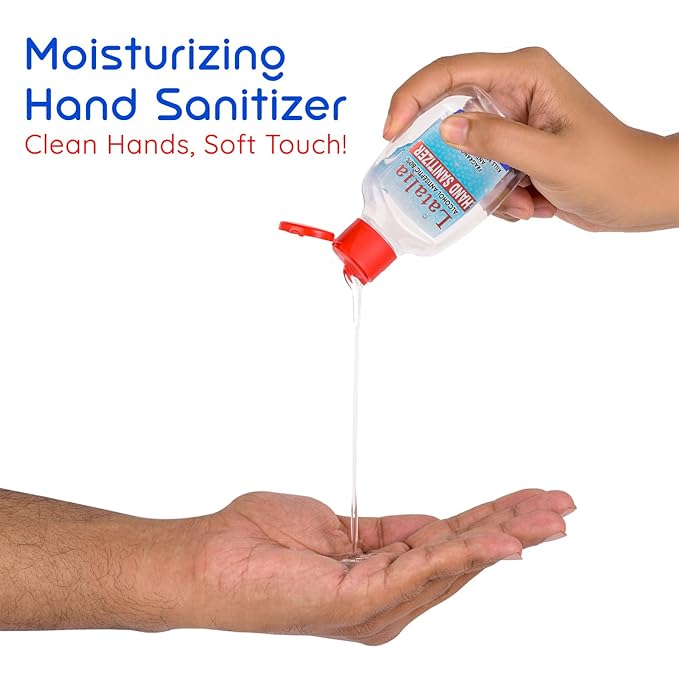 Mini Hand Sanitizer | Pack of 96 Unscented Hand Sanitizer Travel Size with 80% Alcohol, Pocket-Friendly, Quick-Dry, Moisturizing & Everyday Clean Hands (55ml & 1.85 fl. oz)