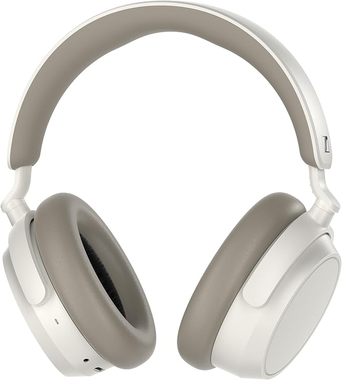 Sennheiser ACCENTUM Plus - Wireless Bluetooth Headphones, Quick-Charge Feature, 50-Hr Battery Playtime, Adaptive Hybrid ANC, White