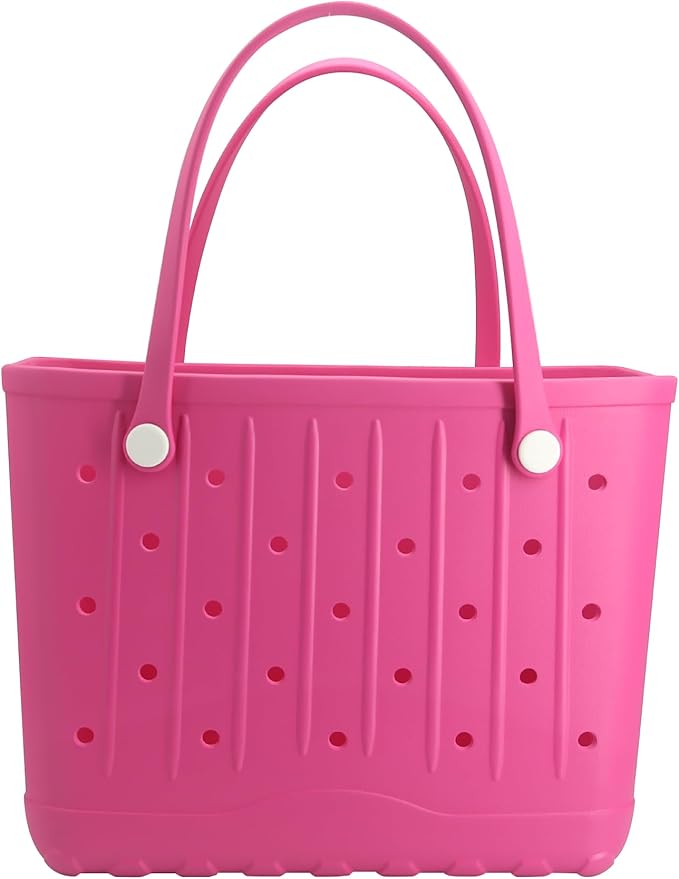 CXY Rubber Beach Bag EVA Waterproof Tote Bags Washable Sand-proof Travel Handbags for Pool Boat Groceries Work Sports