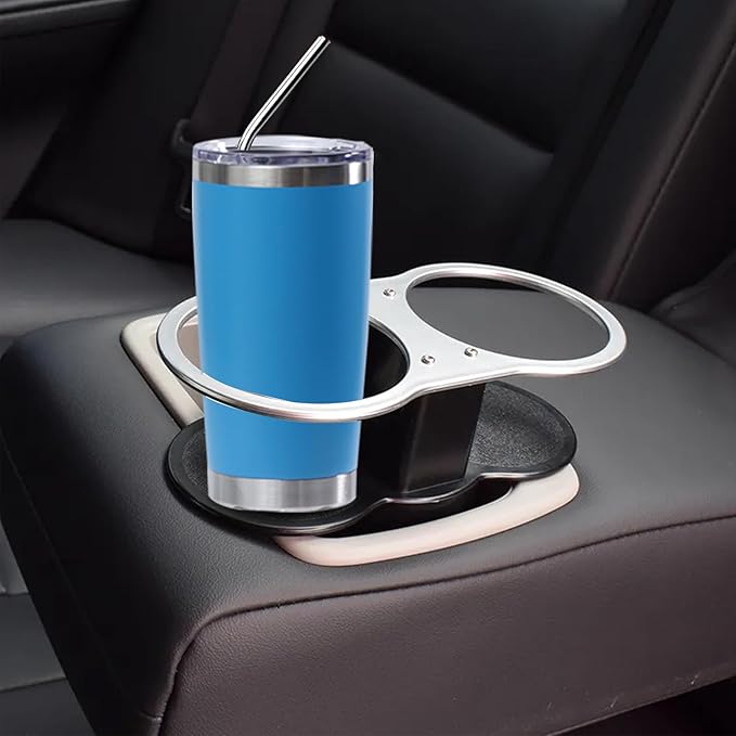 20oz insulted tumblers stainless steel cup Tumbler Bulk with push Lid, and metal straw powder coated coffee cup for cold and hot drinking (48, sky blue)