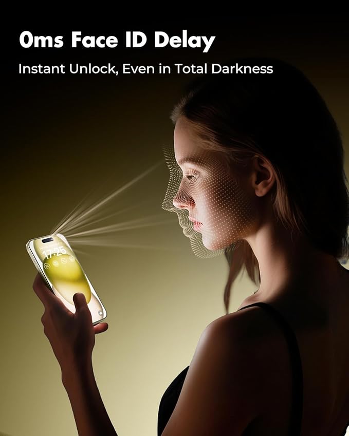 UNBREAKcable 2+2 Pack for iPhone 15 Plus Screen Protector & Lens Protector 【Military-Grade】【Easy Install】【Efficient Night Shot】9H+ Shatterproof Tempered Glass Film,Bubble-Free&Anti-Fingerprint ,Case Friendly-6.7 inch