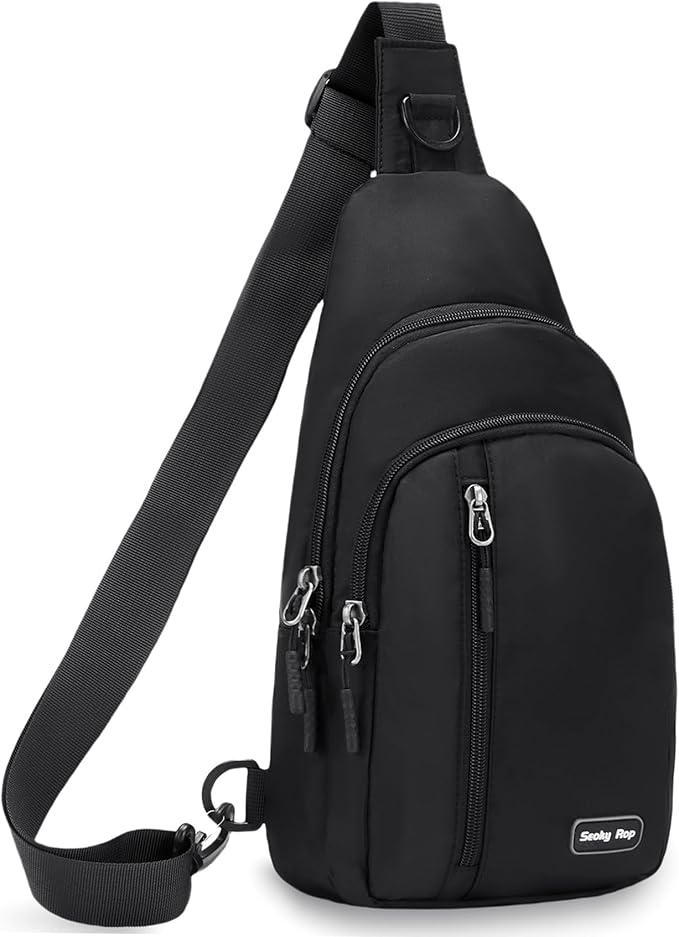 Seoky Rop Small Sling Bag Crossbody for Men Women One Strap Shoulder Cross Body Bag Sling Backpack for Travel