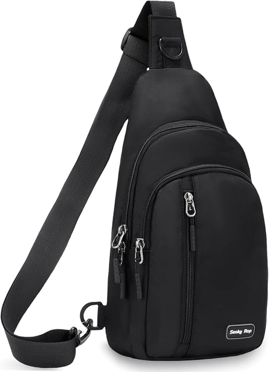 Seoky Rop Small Sling Bag Crossbody for Men Women One Strap Shoulder Cross Body Bag Sling Backpack for Travel