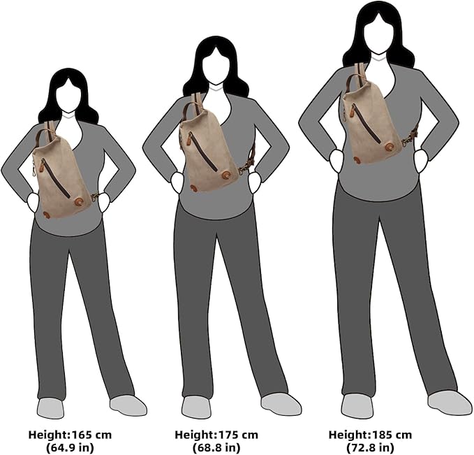 KL928 Canvas Sling Bag Crossbody Bags Small Backpack Pack Travel Purse Convertible Purses for Women Men