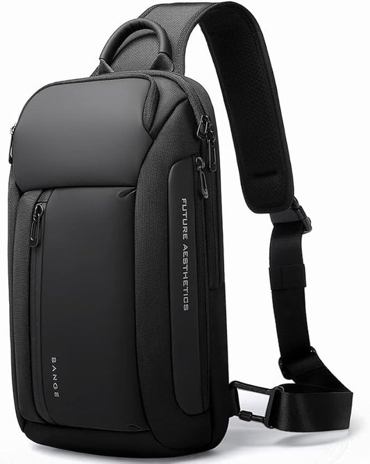 BANGE Sling Bag, Waterproof Men's Chest Bag Shoulder bags Crossbody Sling Backpack for Men……