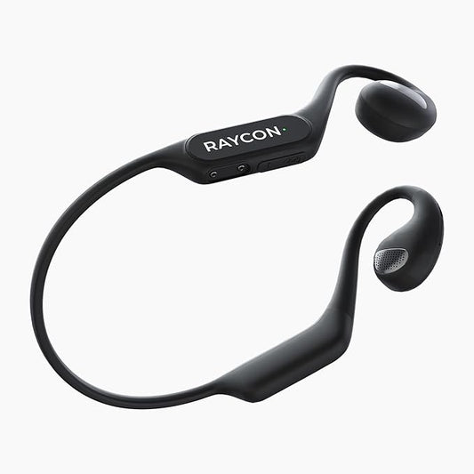 Raycon Open Headphones – Lightweight Wireless Over-Ear Design with Immersive Sound Quality, Long Battery Life, and Comfortable Fit for All-Day Wear - (Black)